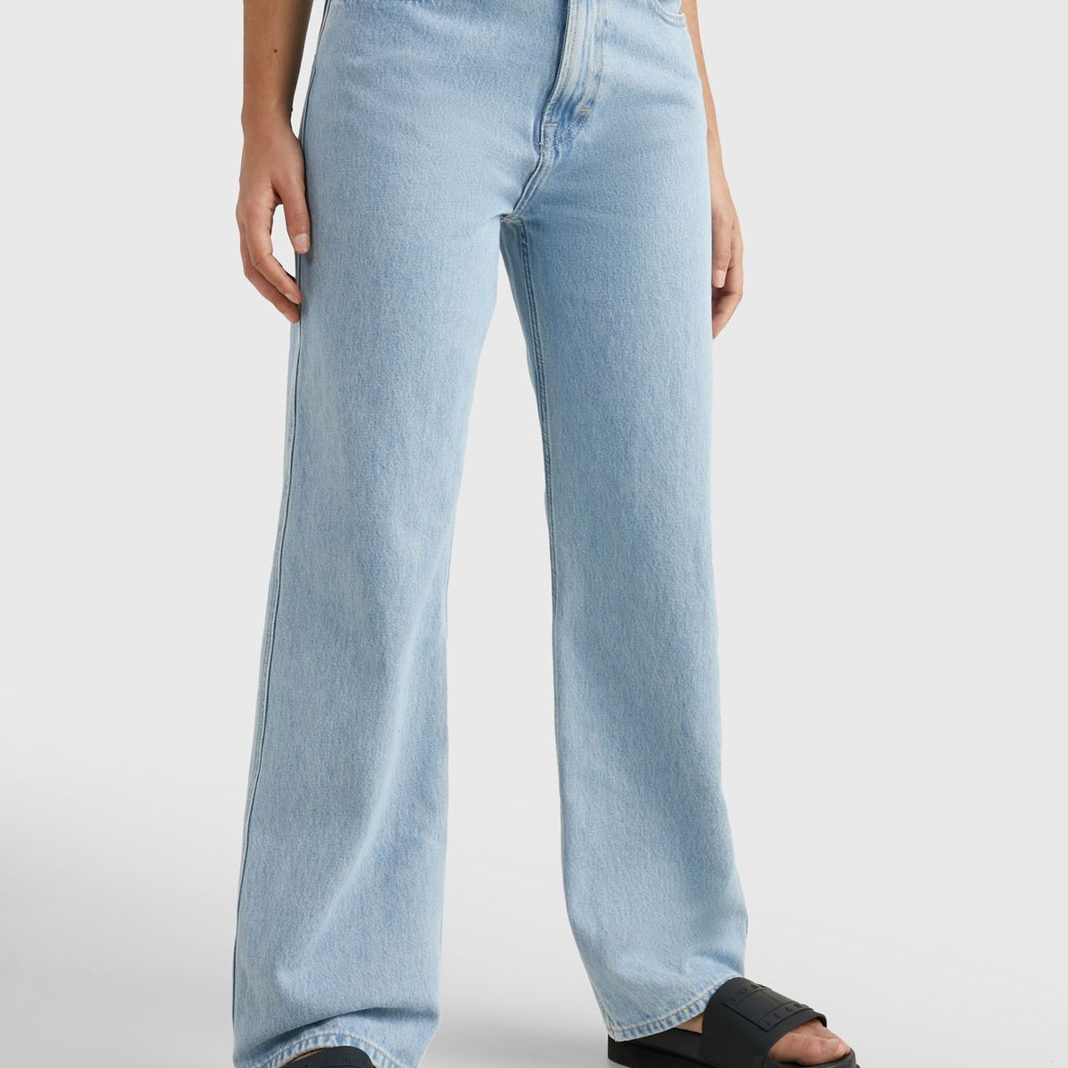 TOMMY HILFIGER - Jeans Betsy Wide Leg Talle Medio Celeste Tommy Jeans