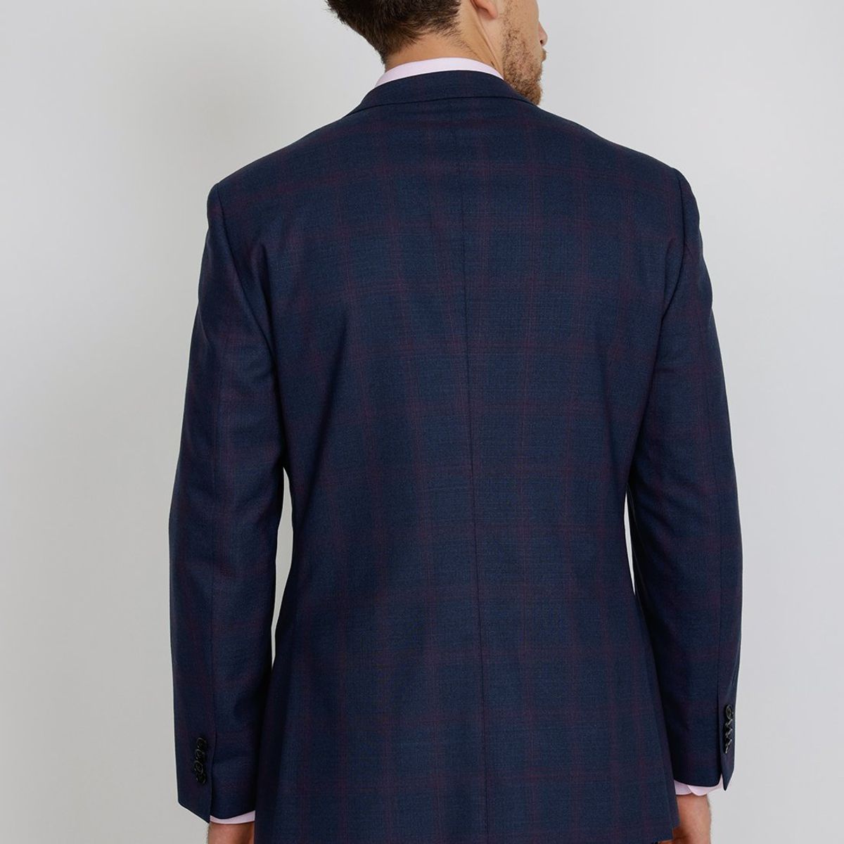 TRIAL - Chaqueta hombre Formal Slim Fit Classic Lana Azul marino