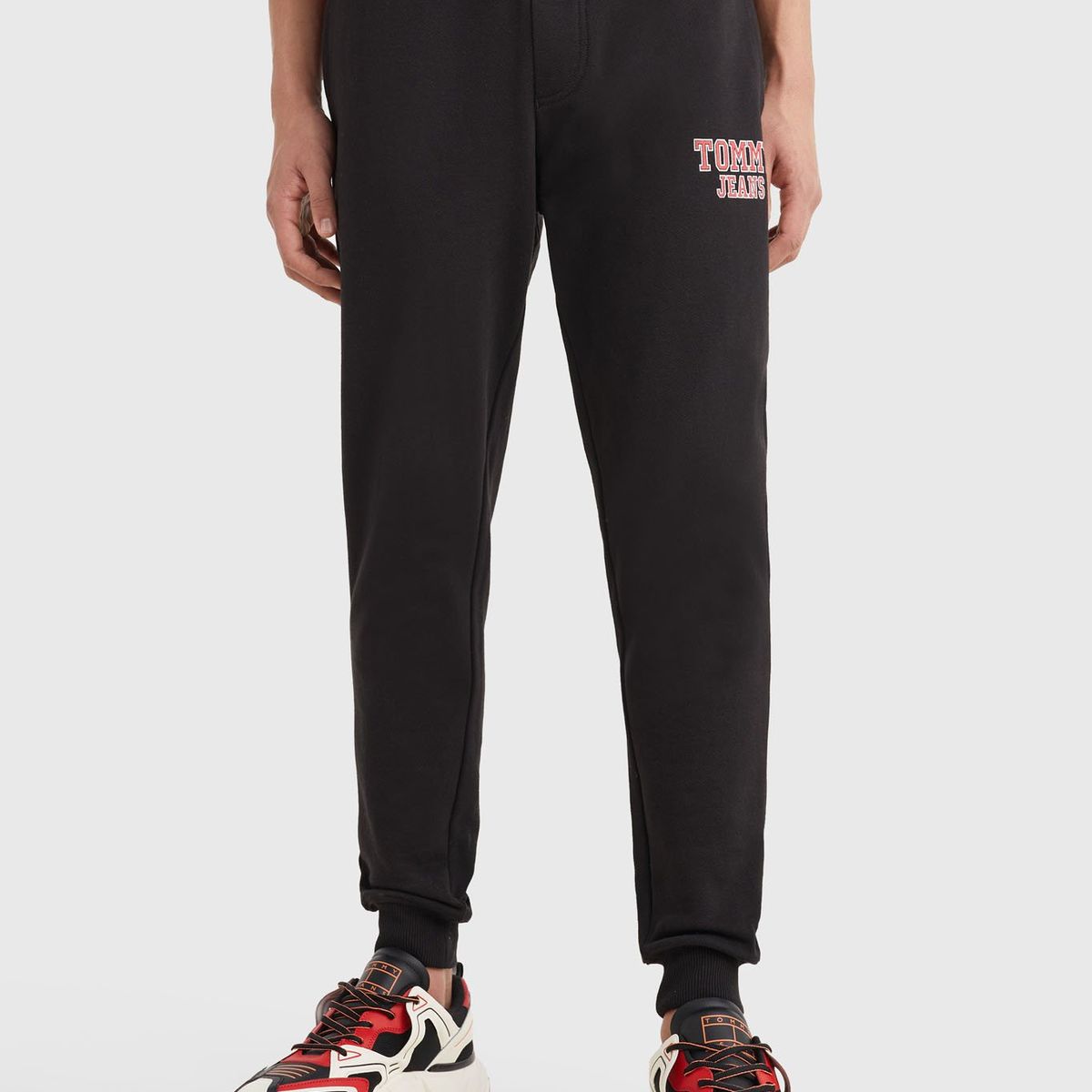 TOMMY HILFIGER - Joggers Graphic Slim Fit Negro Tommy Jeans