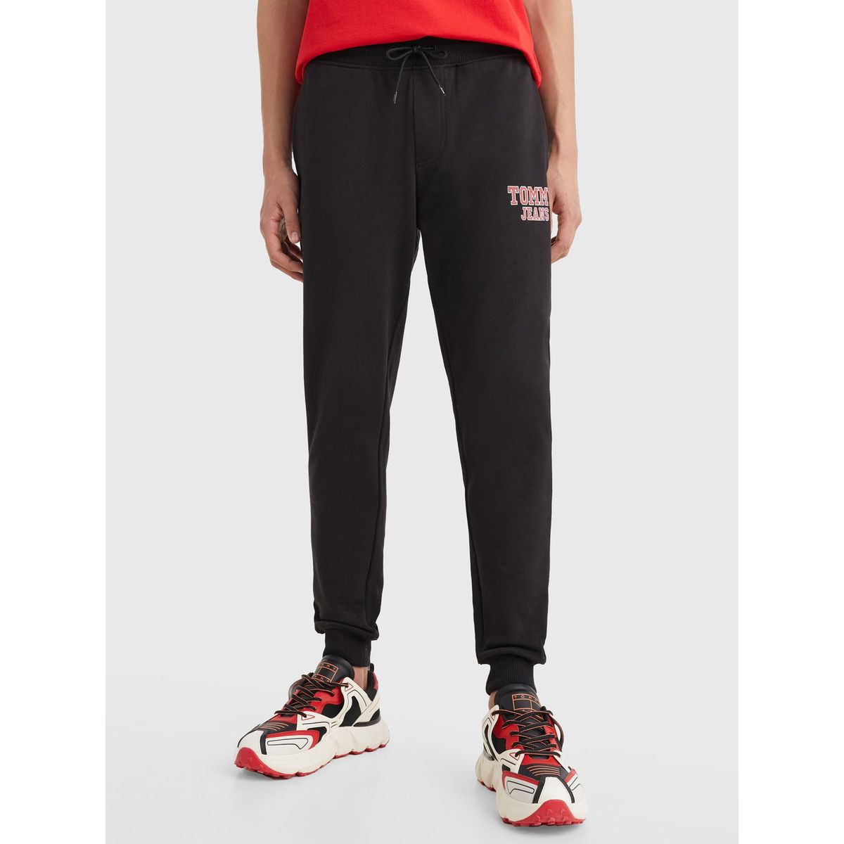 TOMMY HILFIGER - Joggers Graphic Slim Fit Negro Tommy Jeans