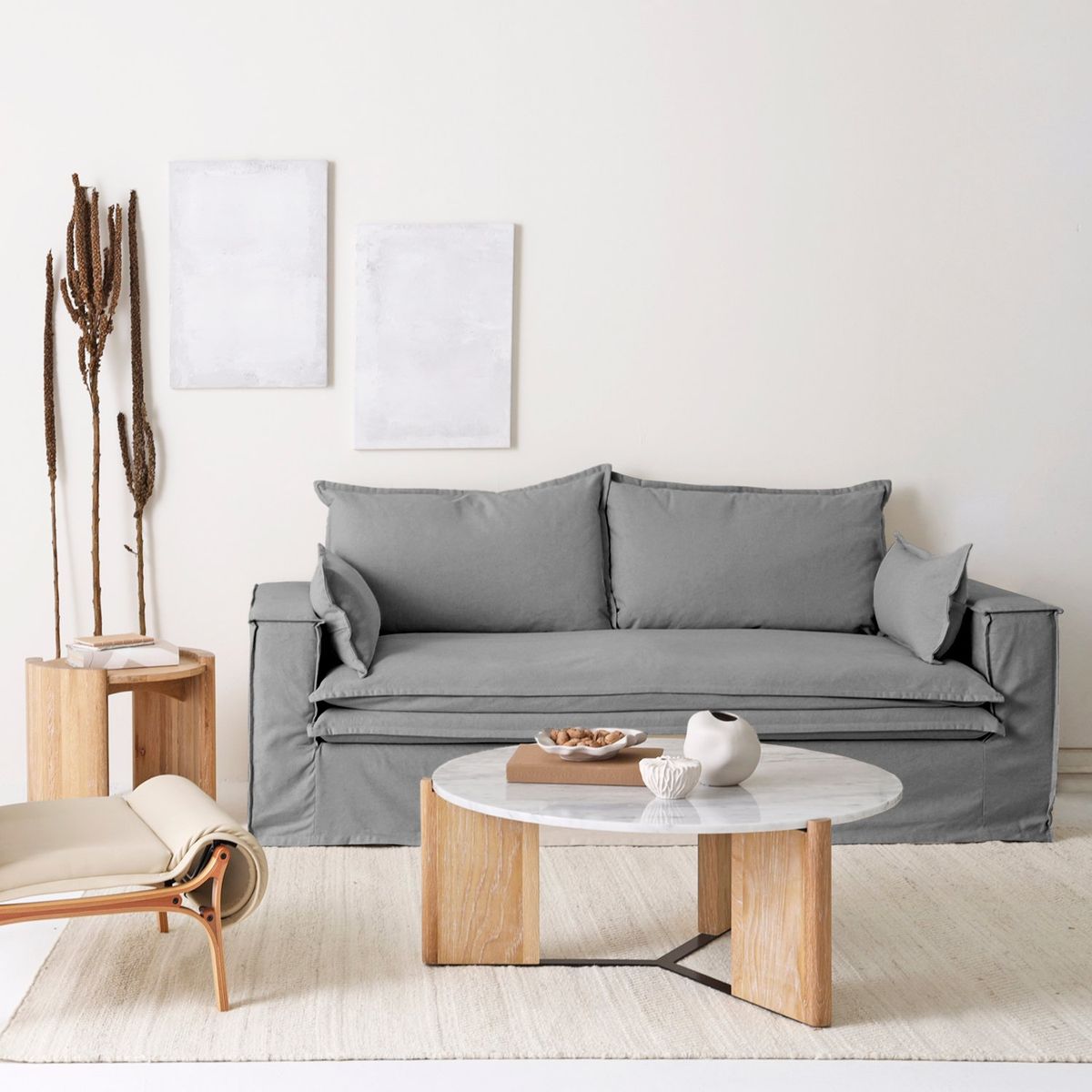 FORM DESIGN - Sofá 2.5 Cuerpos Luciano Gris Oscuro Form