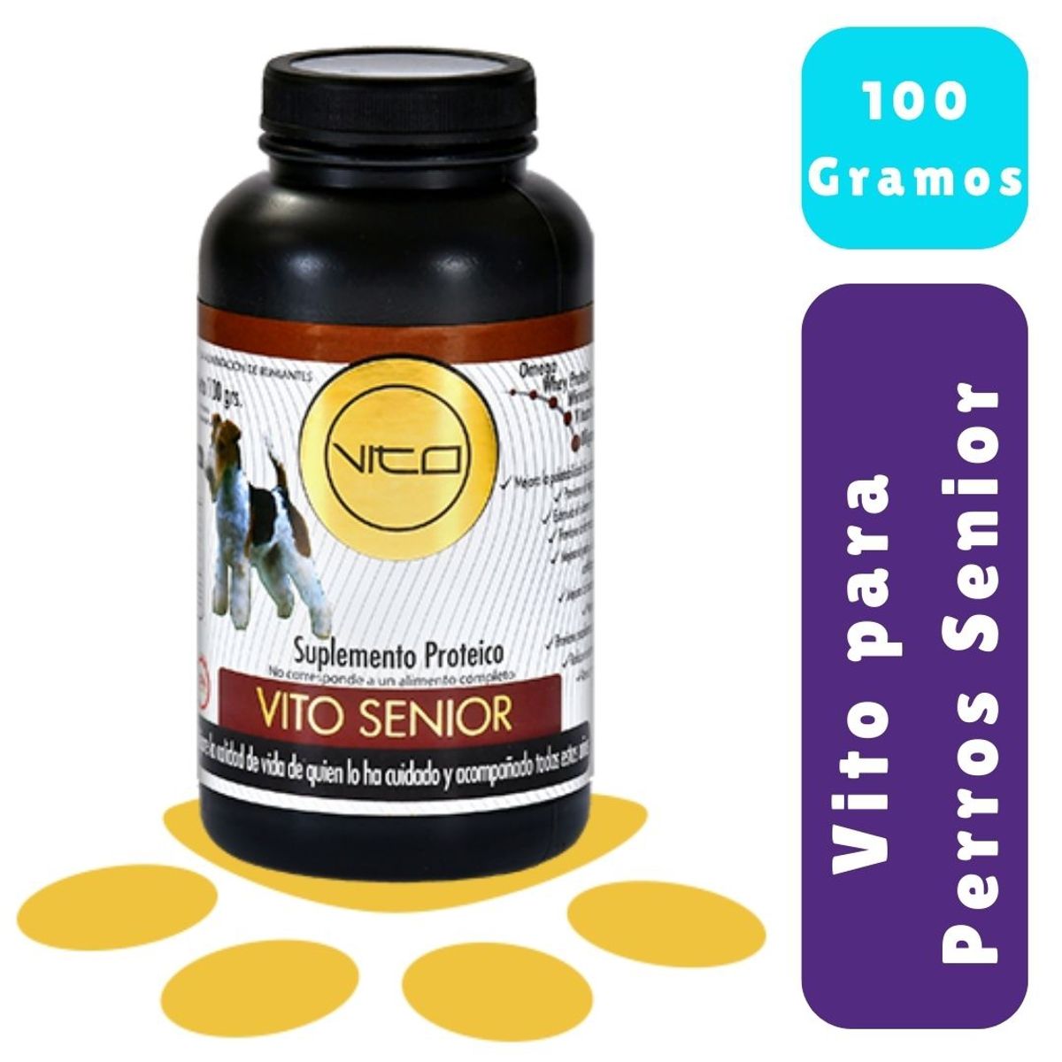 VITO - Vito Perros Senior 100gr - Suplemento Proteíco y Mineral