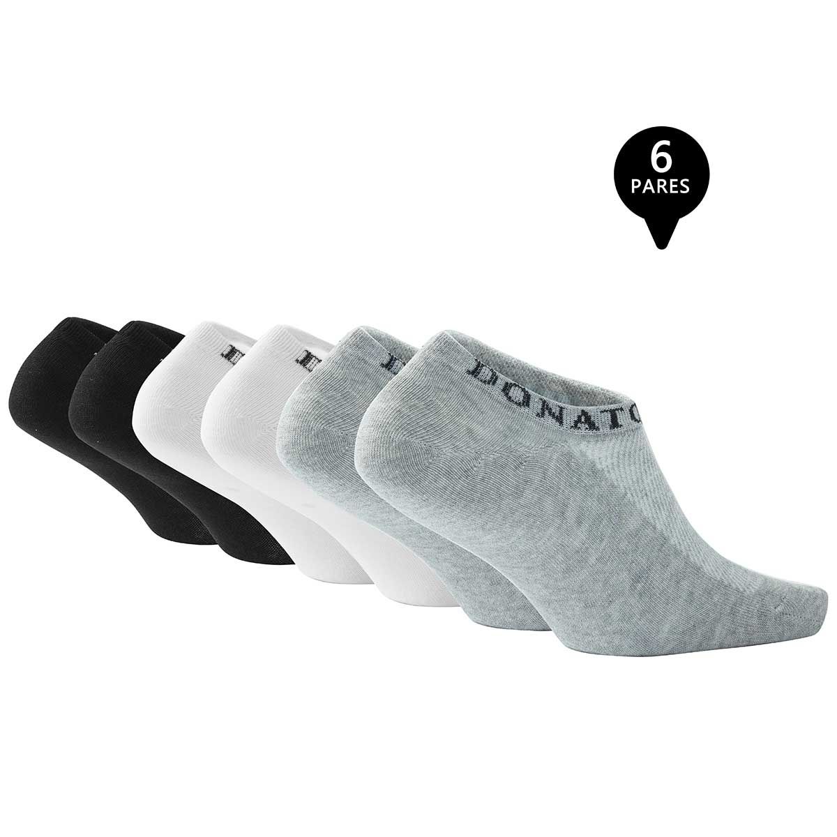 GIOVACCHINO - Pack de 6 Calcetines Invisibles Deportivos Hombre