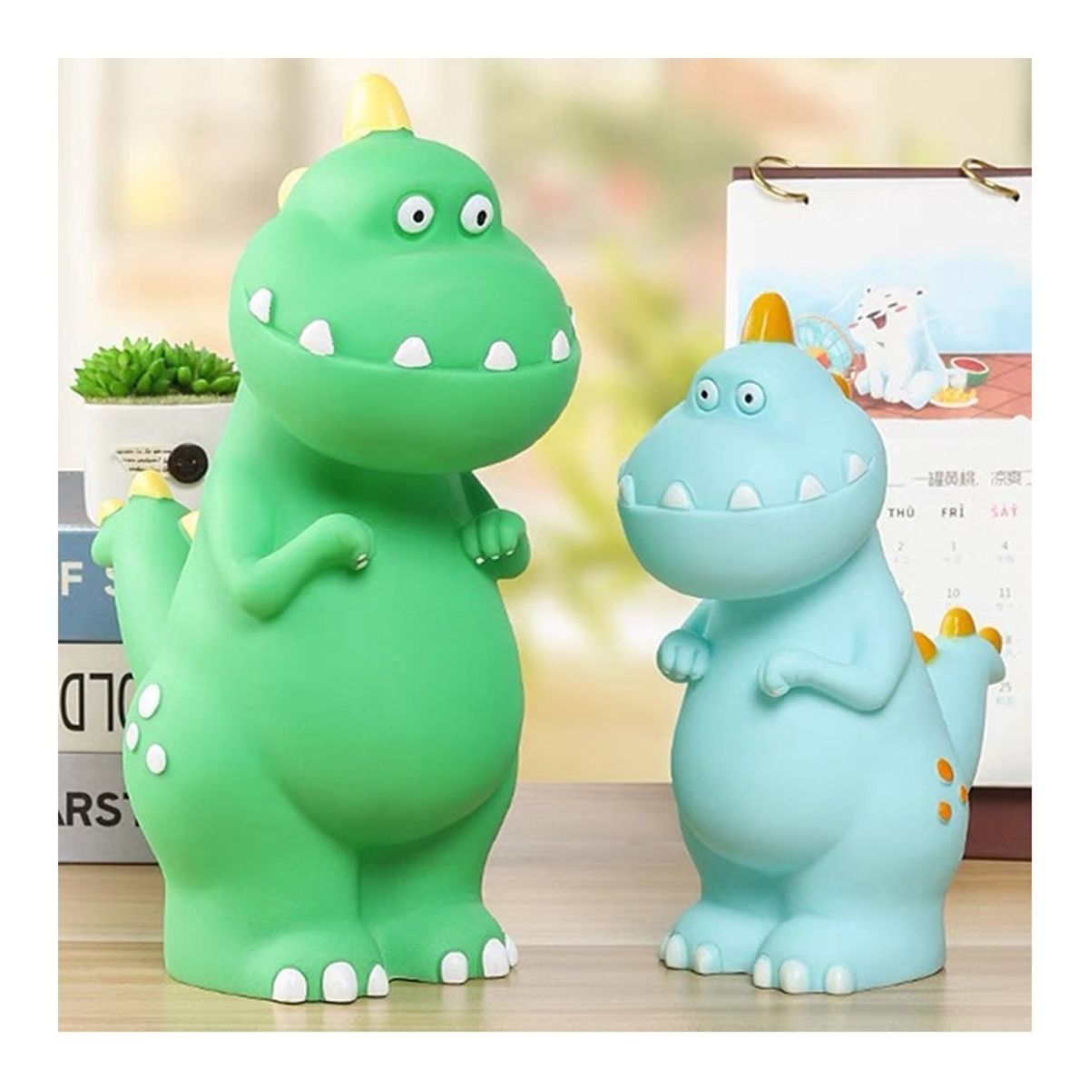 GENERICO - Hucha Creativa Para Monedas Alcancía Anticaída Dinosaurio