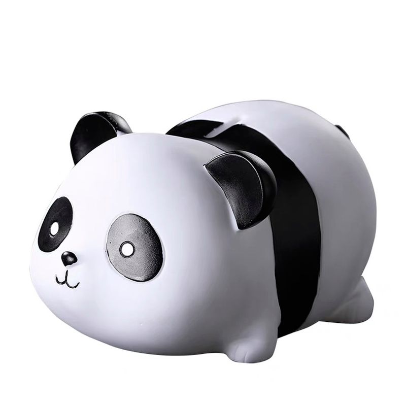 GENERICO - Hucha Creativa Para Monedas Alcancía Anticaída Panda