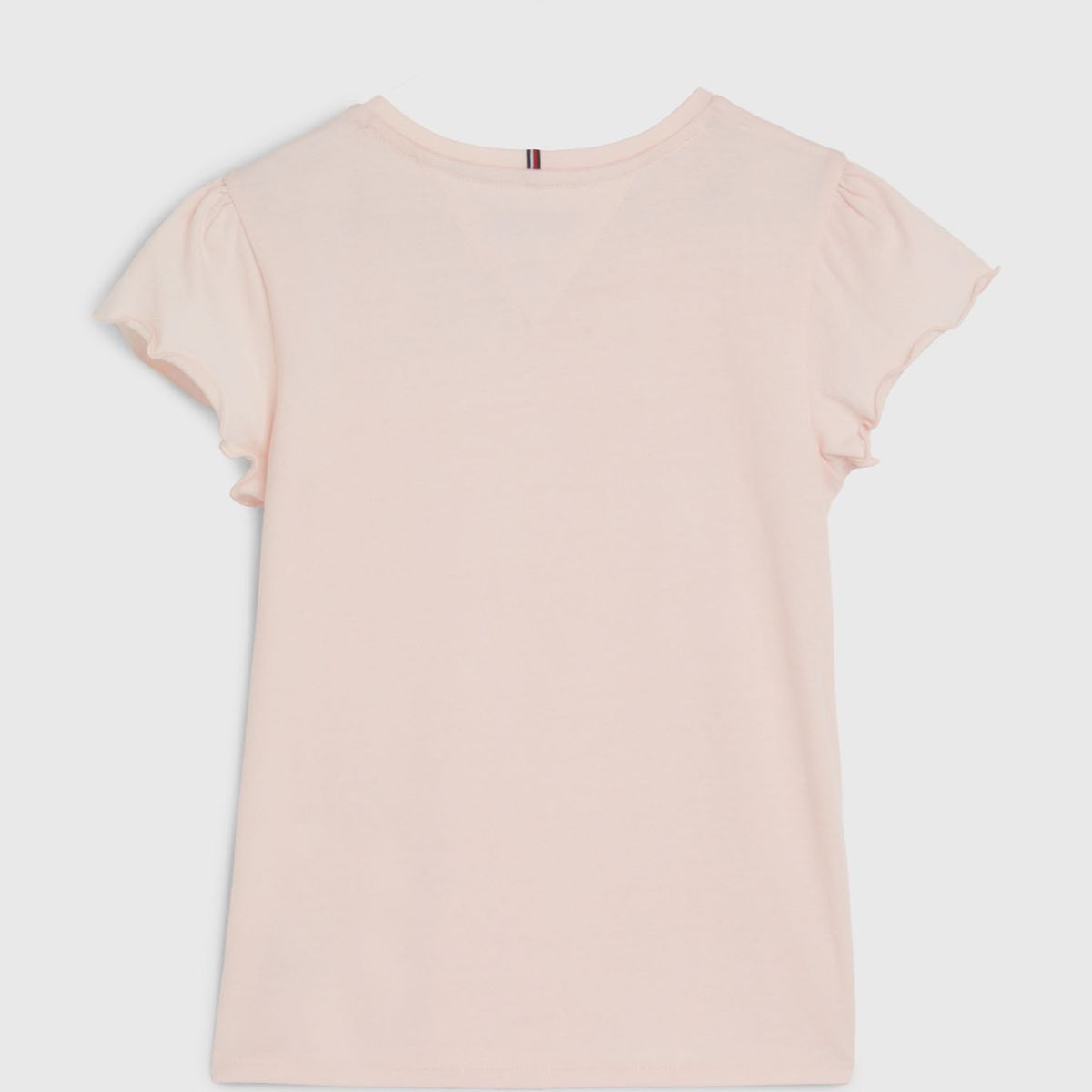 TOMMY HILFIGER - Polera De Niña Essential Con Mangas De Vuelos Rosado Tommy Hilfiger