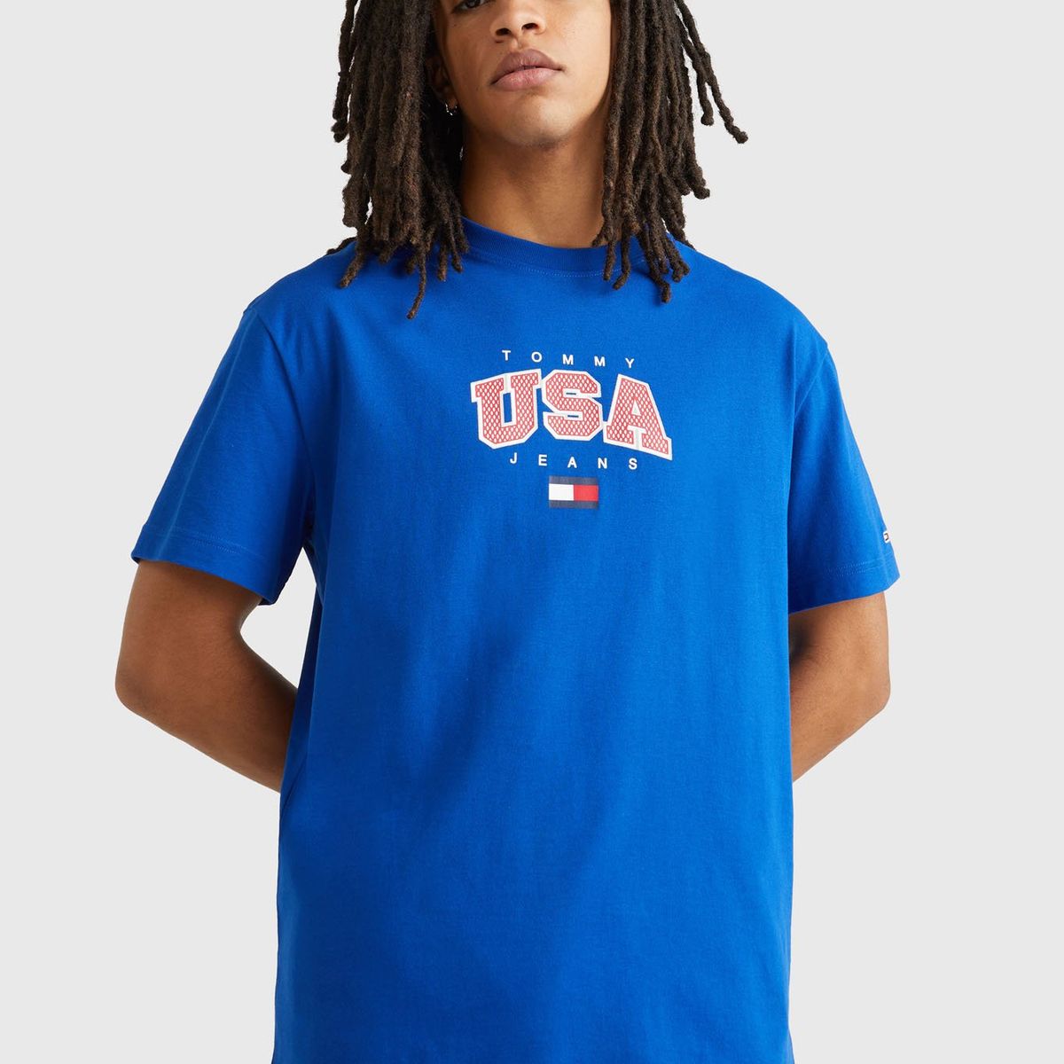 TOMMY HILFIGER - Polera Modern Clásica Azul Tommy Jeans