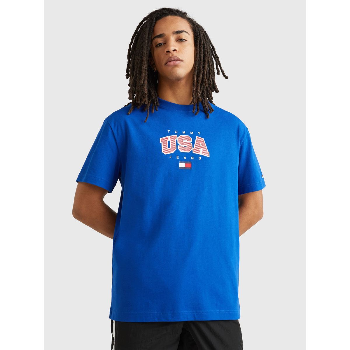 TOMMY HILFIGER - Polera Modern Clásica Azul Tommy Jeans