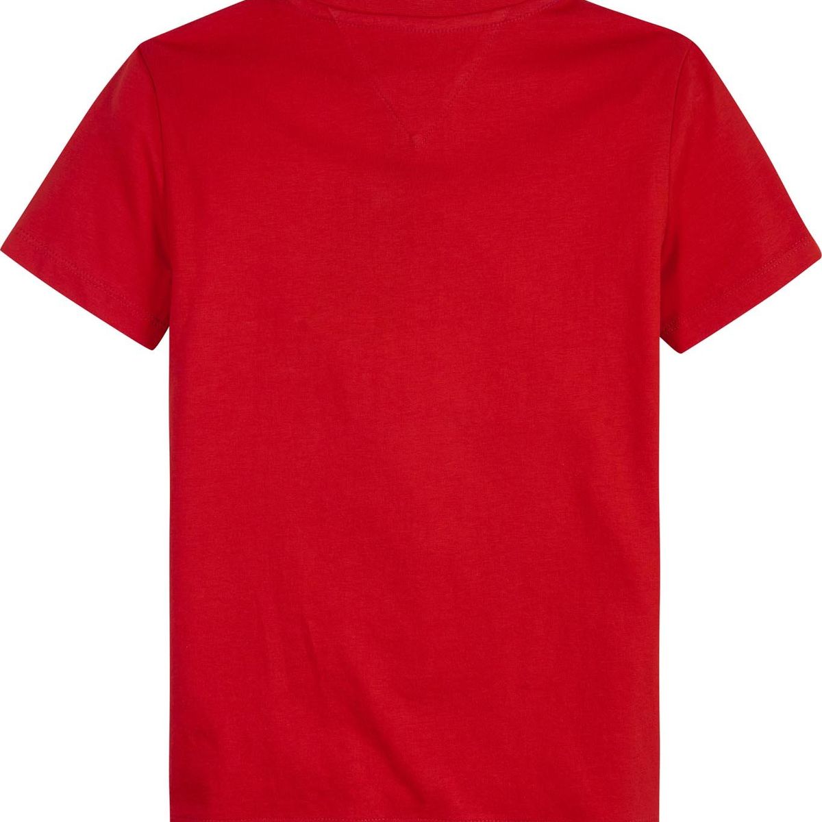 TOMMY HILFIGER - Polera Stripe Box Logo Rojo Tommy Hilfiger Niño