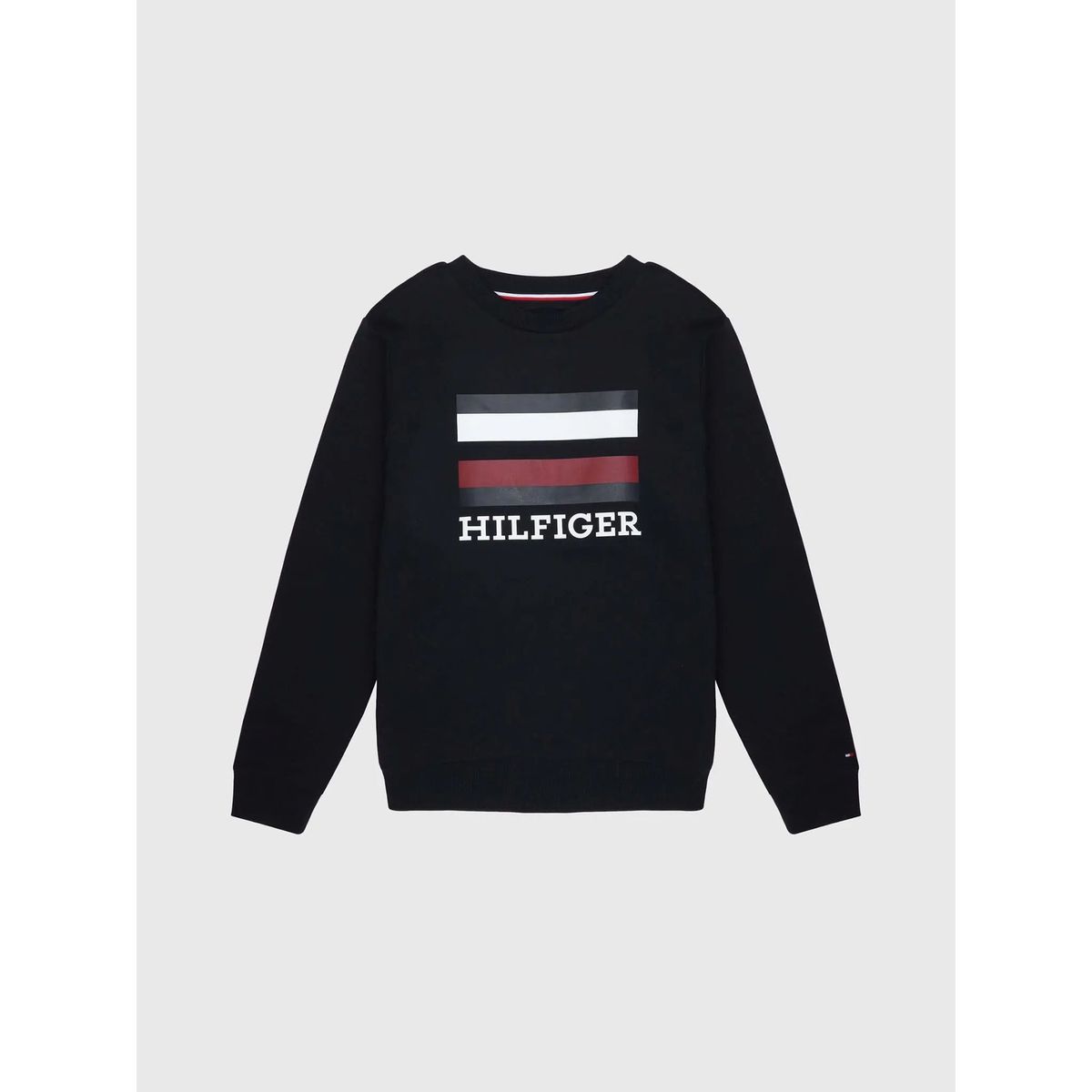 TOMMY HILFIGER - Polerón Stripe Box Logo Azul Tommy Hilfiger Niño