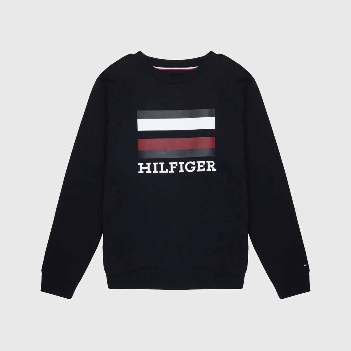 TOMMY HILFIGER - Polerón Stripe Box Logo Azul Tommy Hilfiger Niño