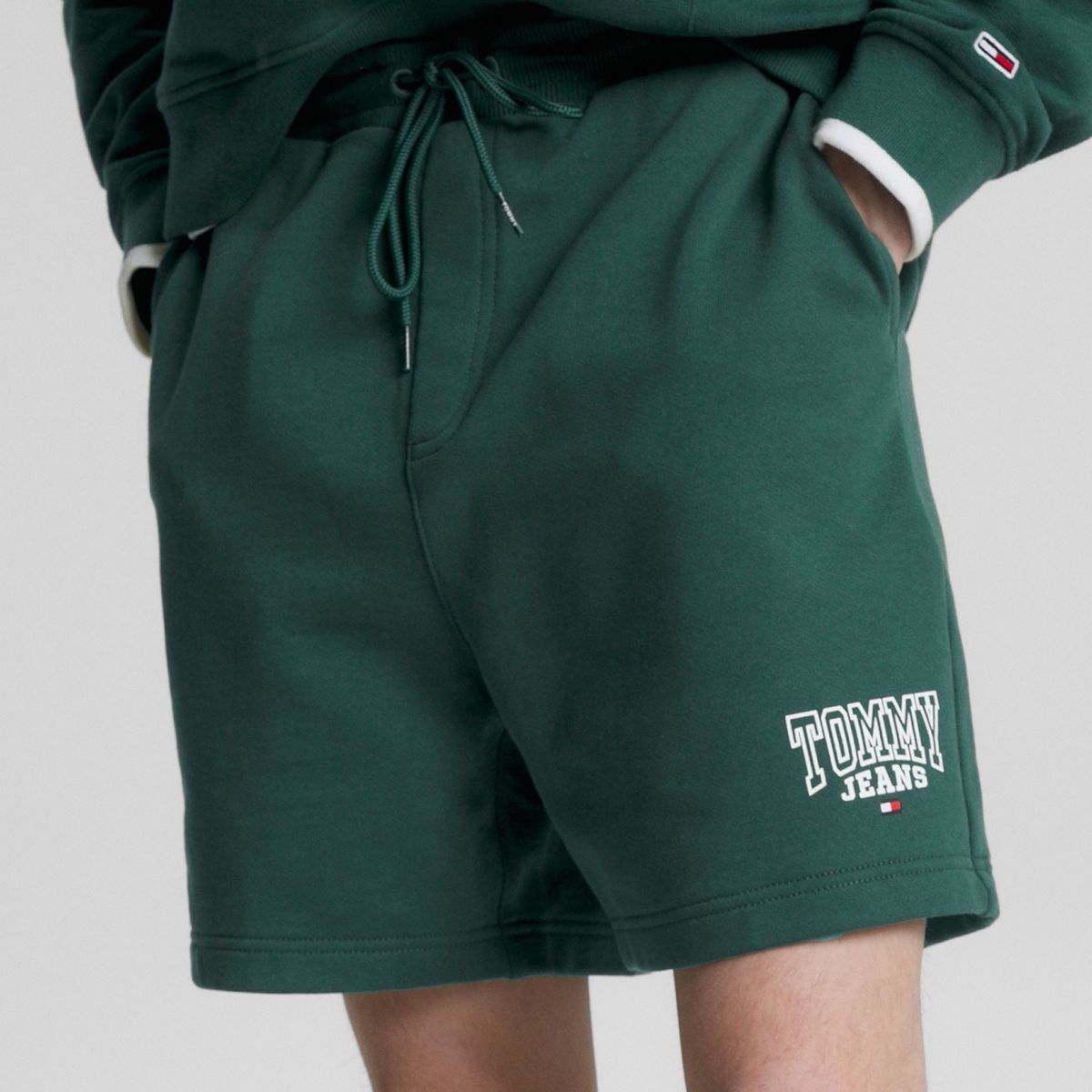 TOMMY HILFIGER - Shorts Entry Beach  Verde Tommy Jeans