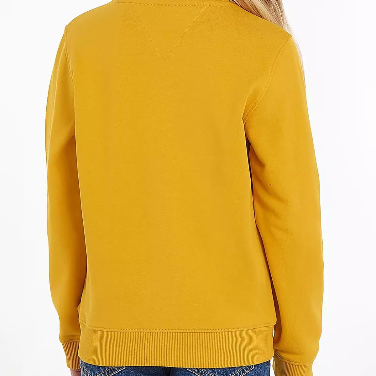TOMMY HILFIGER - Polerón Essential Con Logo Amarillo Niña Tommy Hilfiger