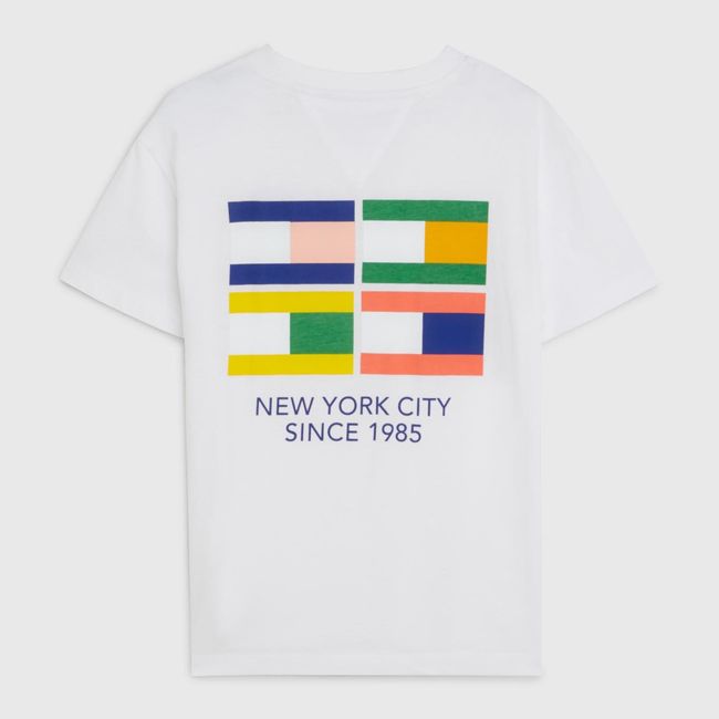 TOMMY HILFIGER - Polera Multi Banderas Blanco Tommy Hilfiger Niño