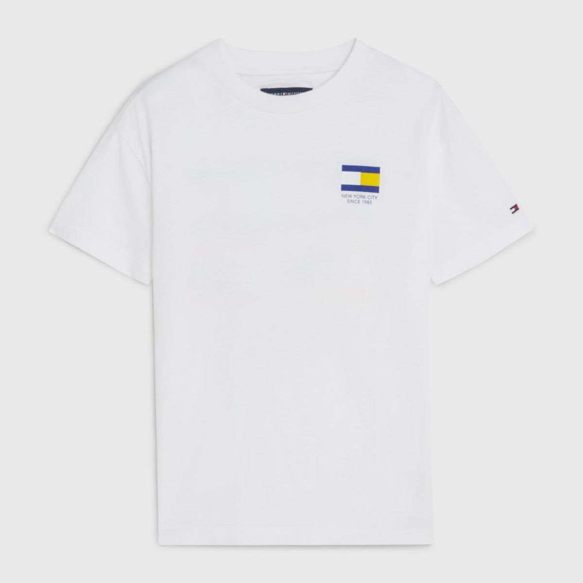 TOMMY HILFIGER - Polera Multi Banderas Blanco Tommy Hilfiger Niño