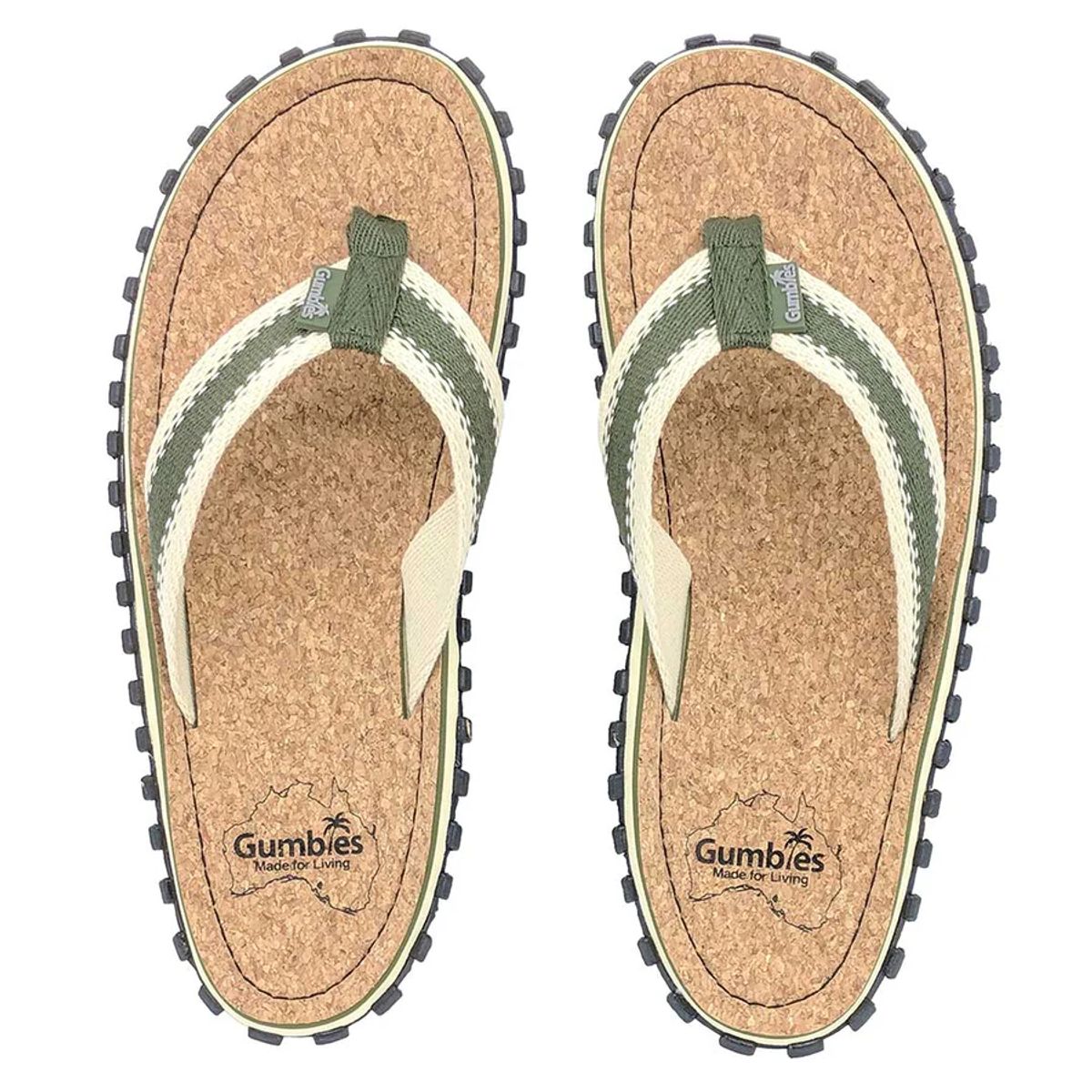 GUMBIES - Sandalias Gumbies Corker Flip-Flops Verde