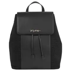 TOMMY HILFIGER - Mochila Feminine Jacquard Negro