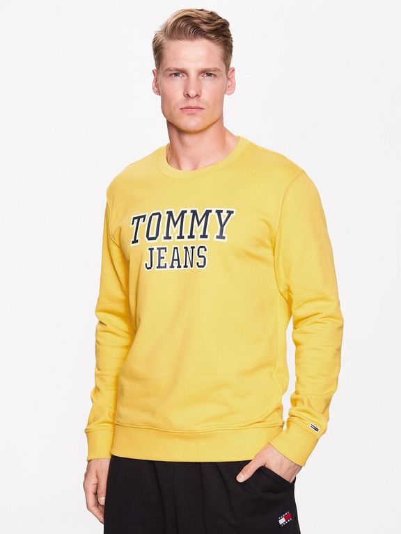 Tommy Jeans Poleron Tommy Amarillo TOMMY HILFIGER Polerón Regular