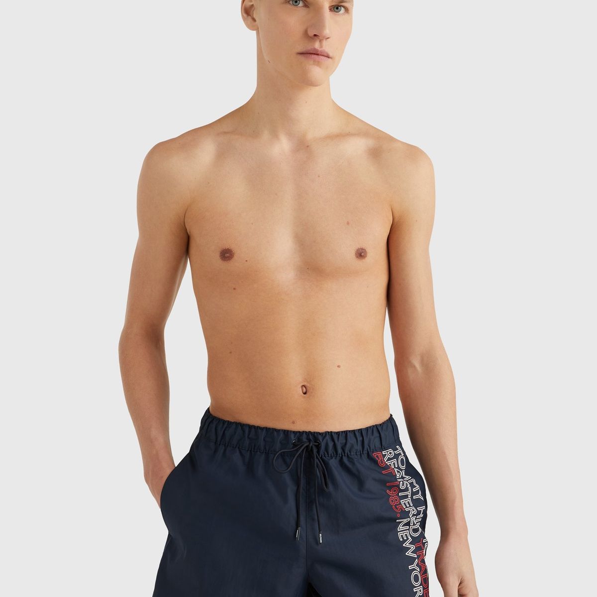 TOMMY HILFIGER - Traje De Baño Logo Est. 1985 Azul Tommy Hilfiger