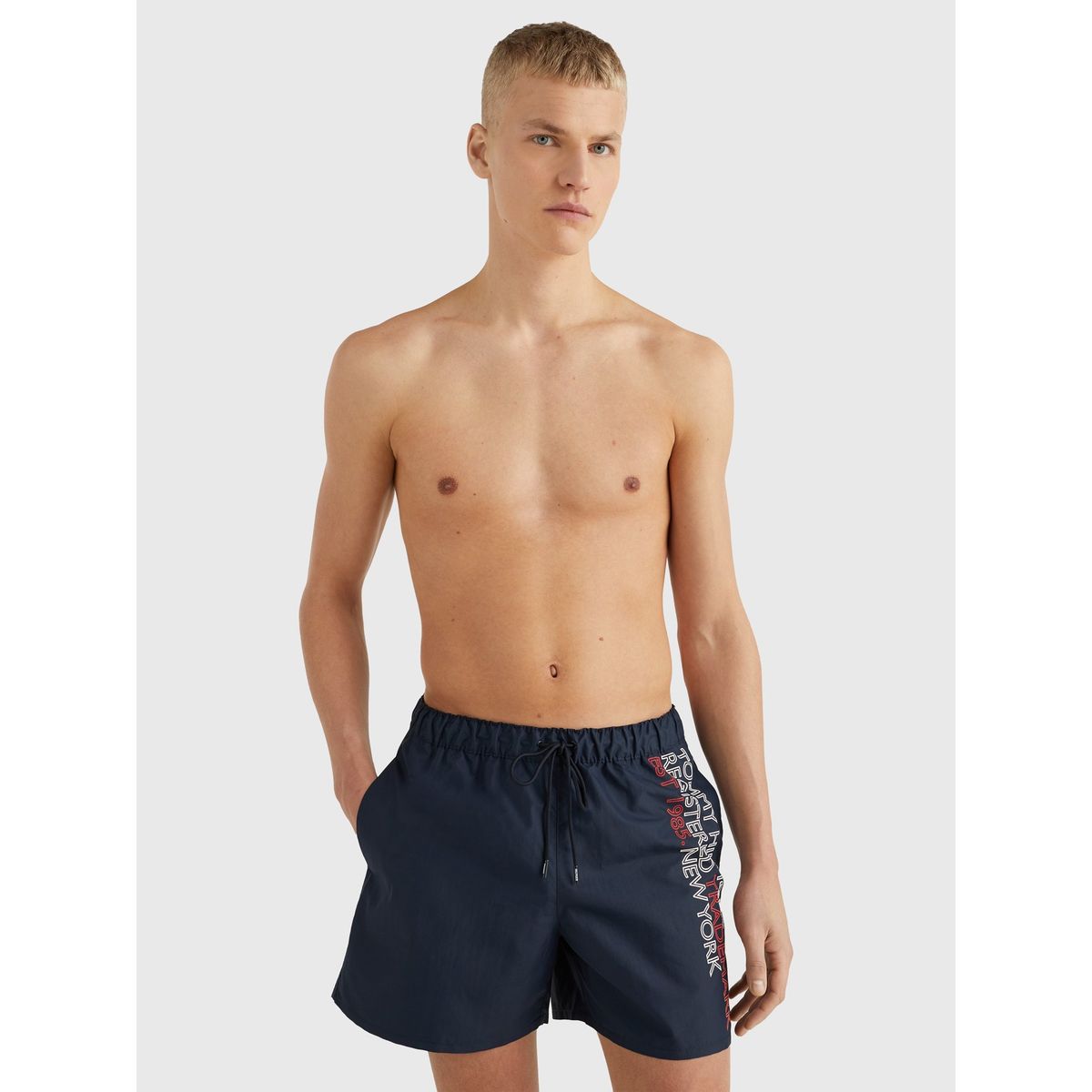 TOMMY HILFIGER - Traje De Baño Logo Est. 1985 Azul Tommy Hilfiger