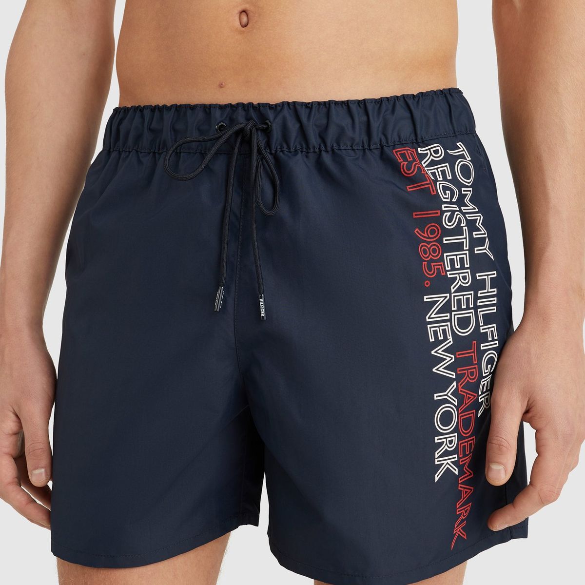 TOMMY HILFIGER - Traje De Baño Logo Est. 1985 Azul Tommy Hilfiger