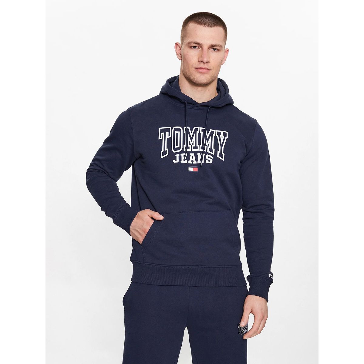 TOMMY HILFIGER - Polerón Hoodie Entry Graphic  Azul Tommy Jeans