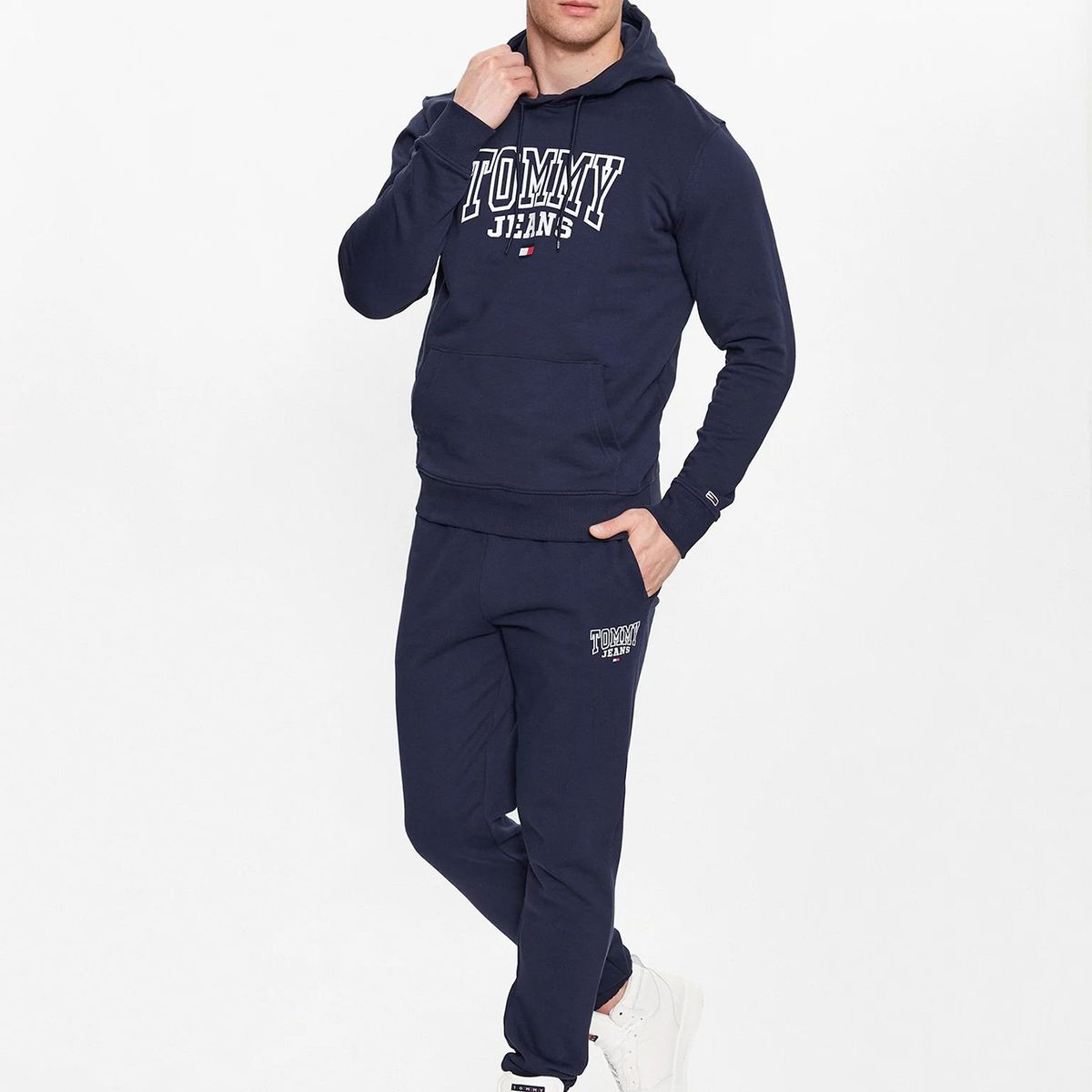 TOMMY HILFIGER - Polerón Hoodie Entry Graphic  Azul Tommy Jeans
