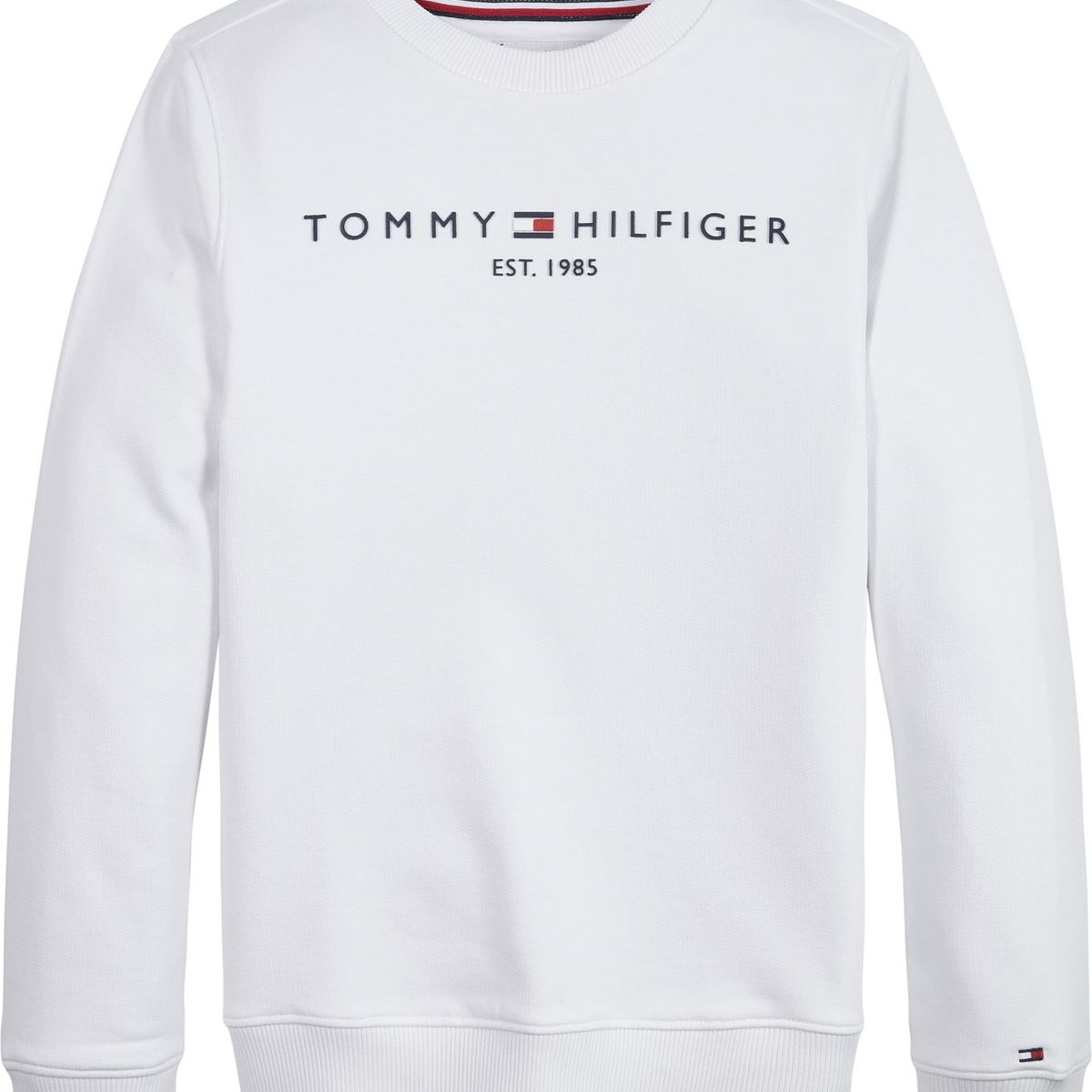 TOMMY HILFIGER - Polerón Essential Con Logo Blanco Tommy Hilfiger Niño