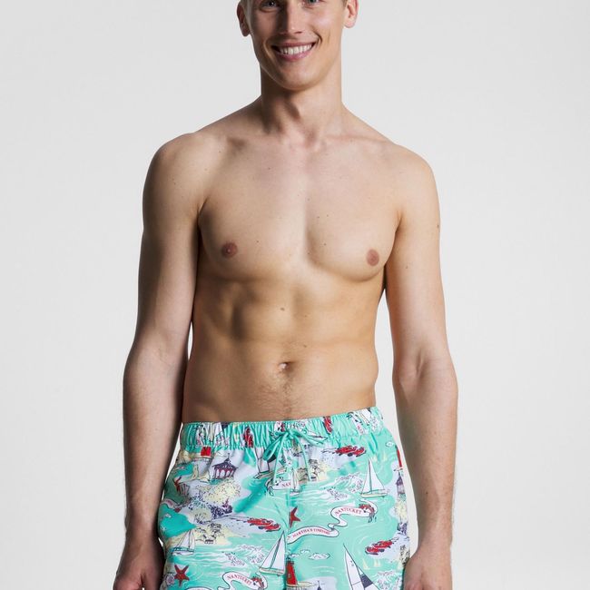 TOMMY HILFIGER - Traje De Baño Essential Con Diseño Verde Tommy Hilfiger