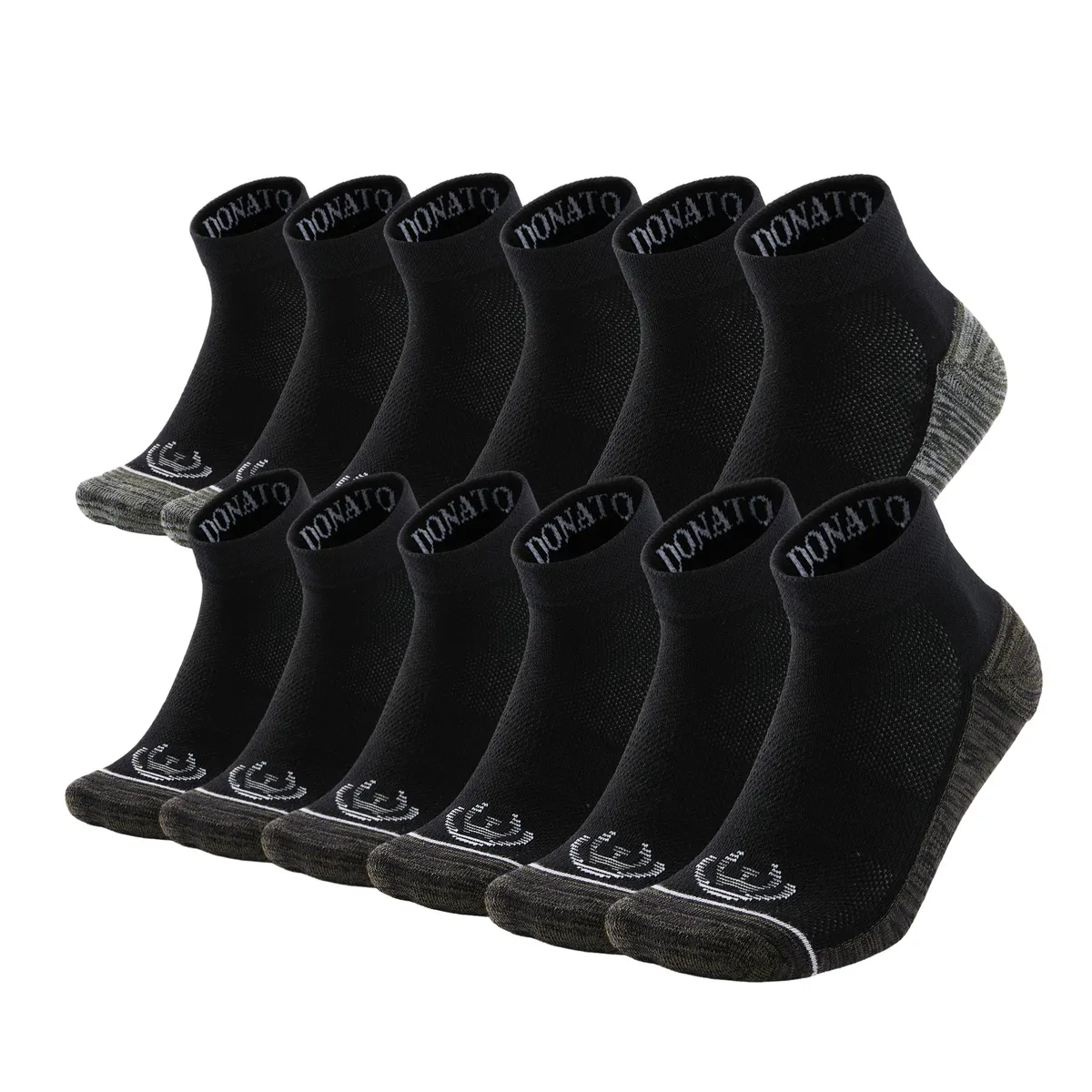 GIOVACCHINO - Pack de 12 Calcetines Tobilleros Deportivos Cobre Hombre