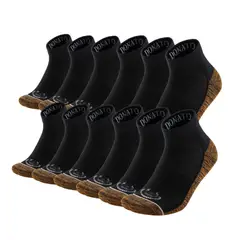 GIOVACCHINO - Pack de 12 Calcetines Tobilleros Deportivos Cobre Hombre