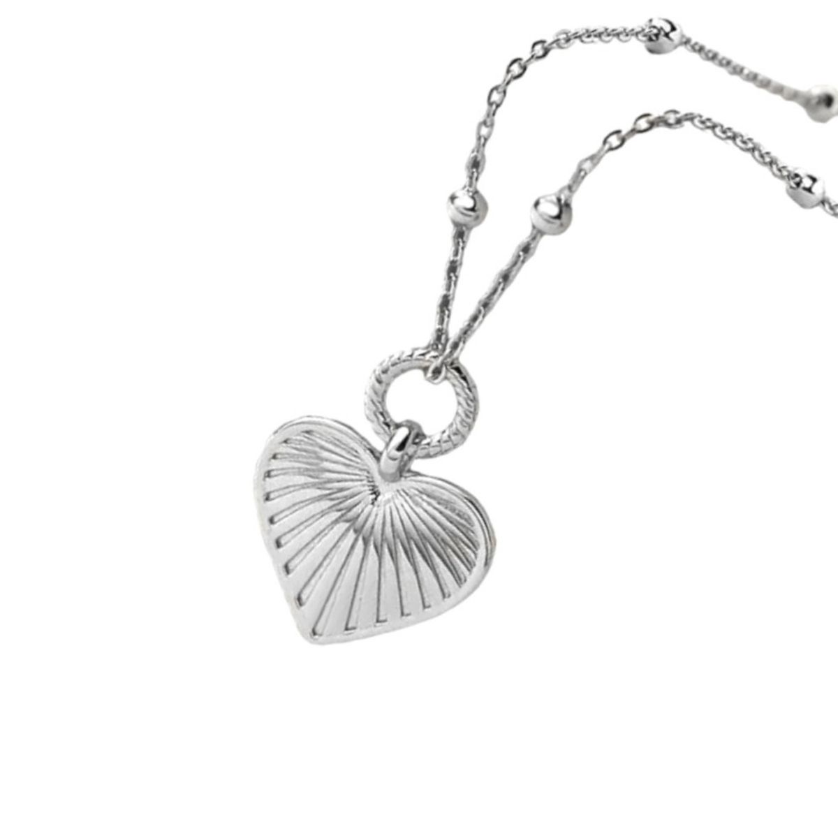 GENERICO - Collar plata 925 corazón joyas mujer regalo