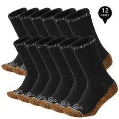 GIOVACCHINO - Pack de 12 Calcetines Largos Deportivos Cobre Hombre