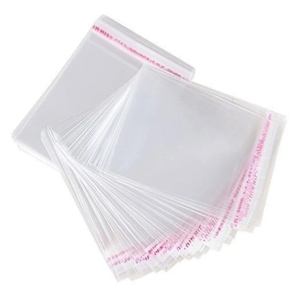ALEMDALINDA - Bolsa Tipo Celofán Cierre Con Adhesivo 24x32 Cms 100 Unds