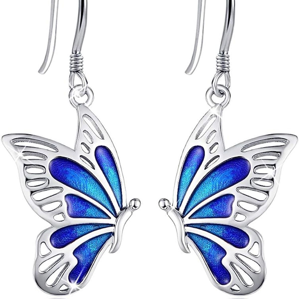 GENERICO - Aros mariposa plata 925 mujer joya juvenil