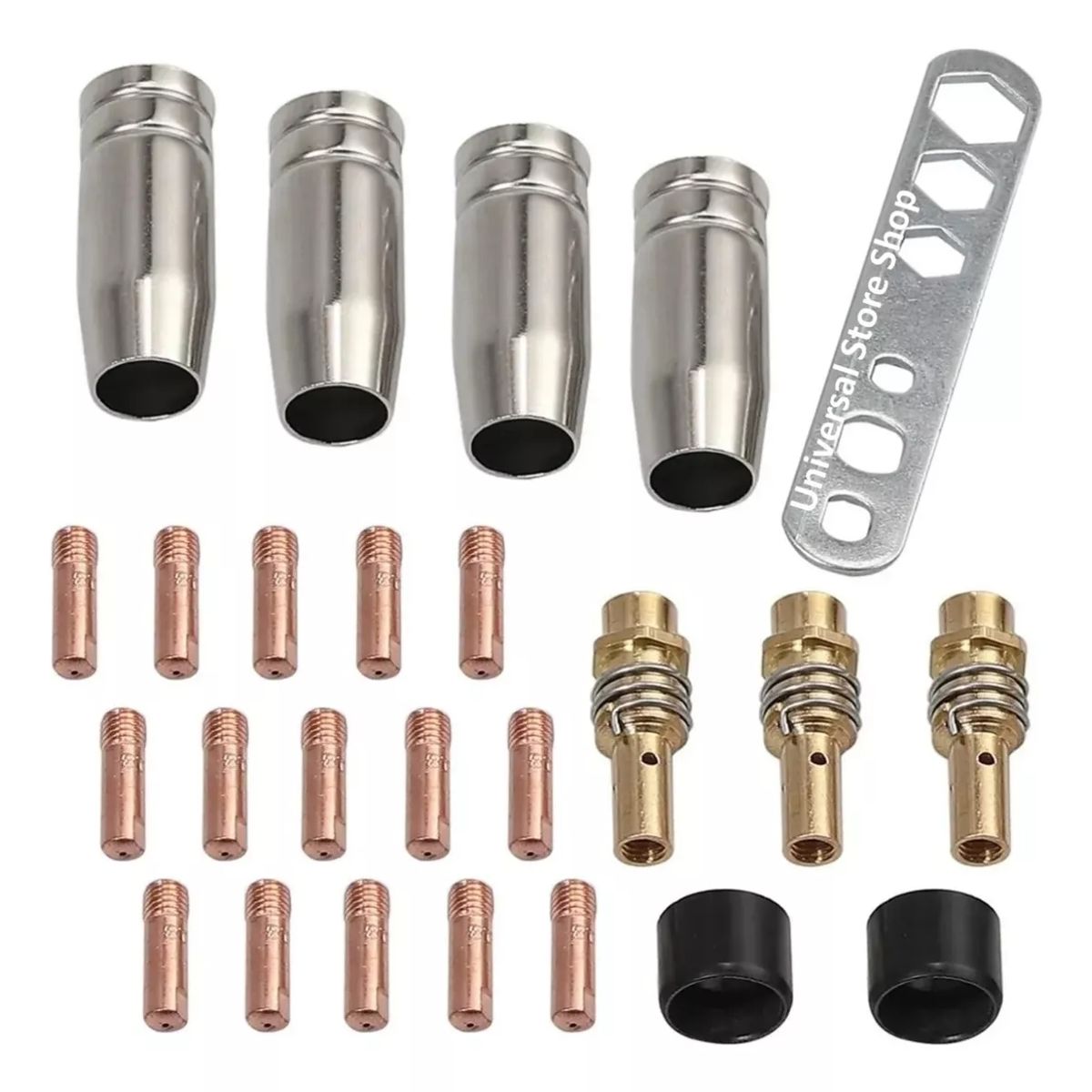 KUANGYE - 25 Puntas Boquilla 0.8 A 1.0 Contacto Soldadura Mig Mag /uss