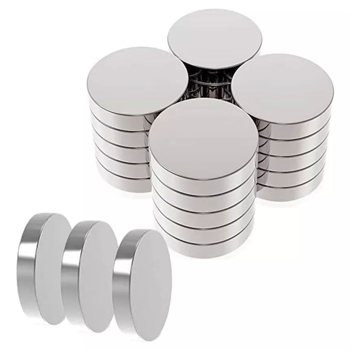 KUANGYE - Iman Imanes Potentes Neodimio De 15 X 3 Mm (10 Unidades)
