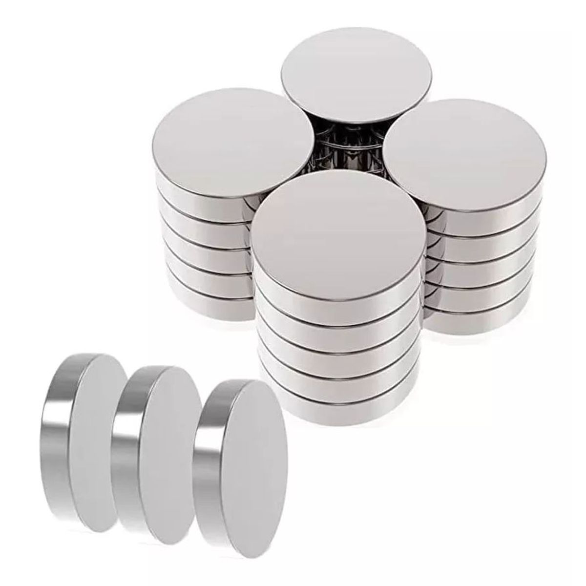 KUANGYE - Iman Imanes Potentes Neodimio De 15 X 3 Mm (10 Unidades)