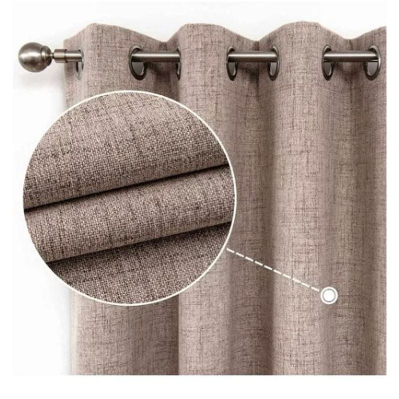 GENERICO - 1 Paño Cortina Lino Traslucido Engomado 140x240cm Hogar SG101254