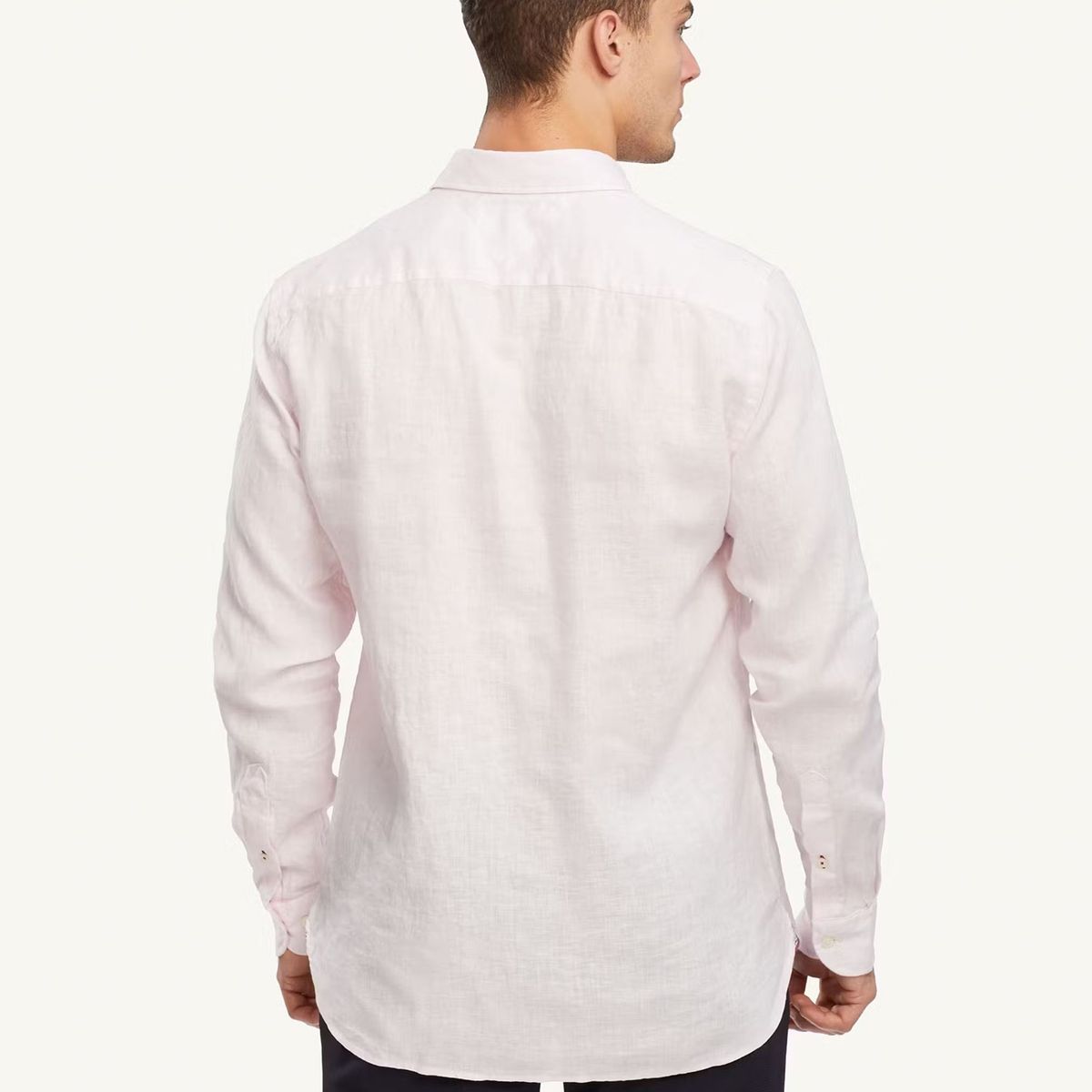 TOMMY HILFIGER - Camisa De Lino Premium Regular Fit Rosado Tommy Hilfiger