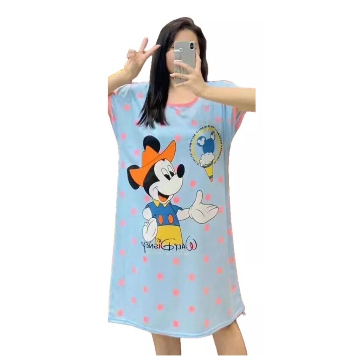 LIKE SHOP - Pijama Mujer Verano Camisa De Dormir Juvenil 304