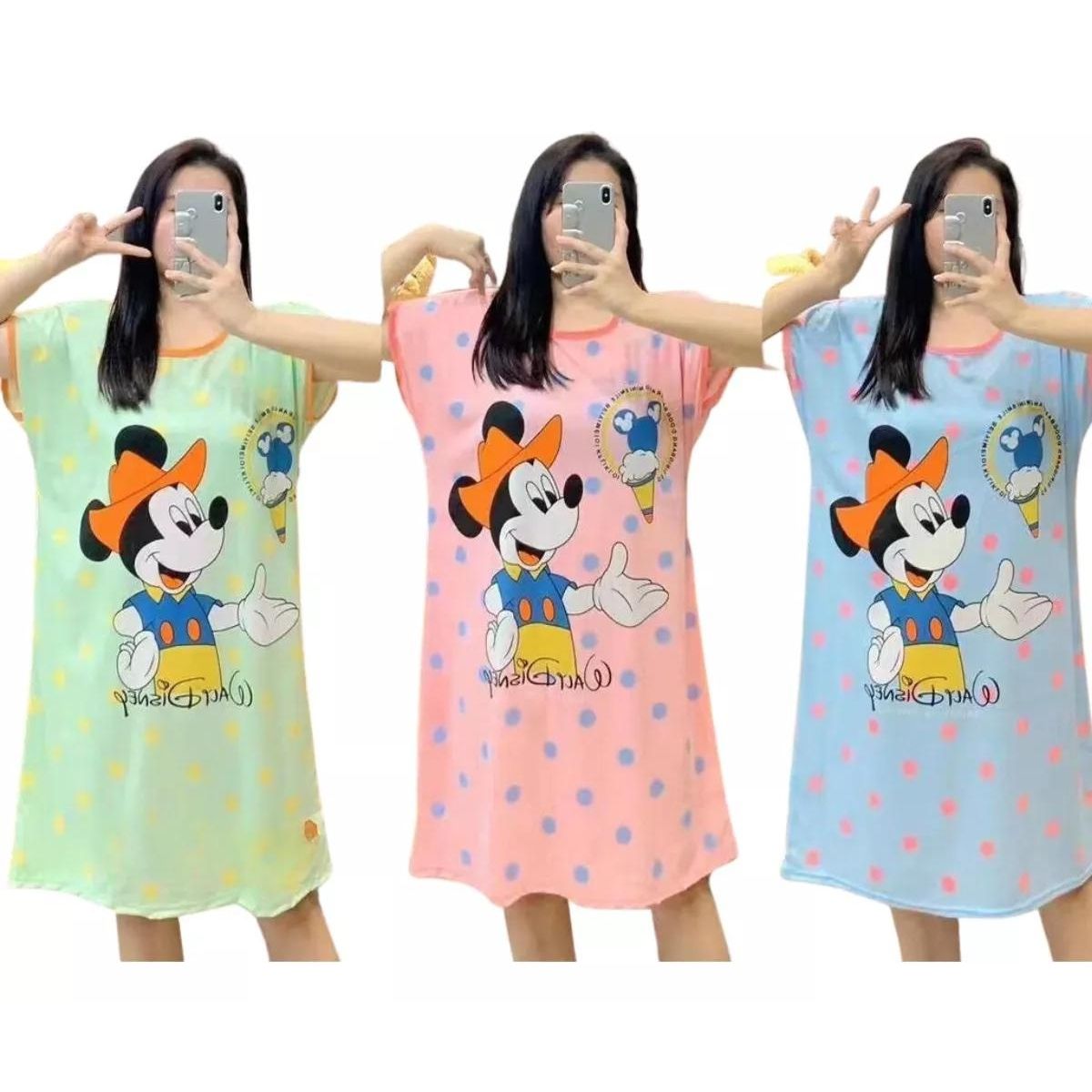 LIKE SHOP - Pijama Mujer Verano Camisa De Dormir Juvenil 304