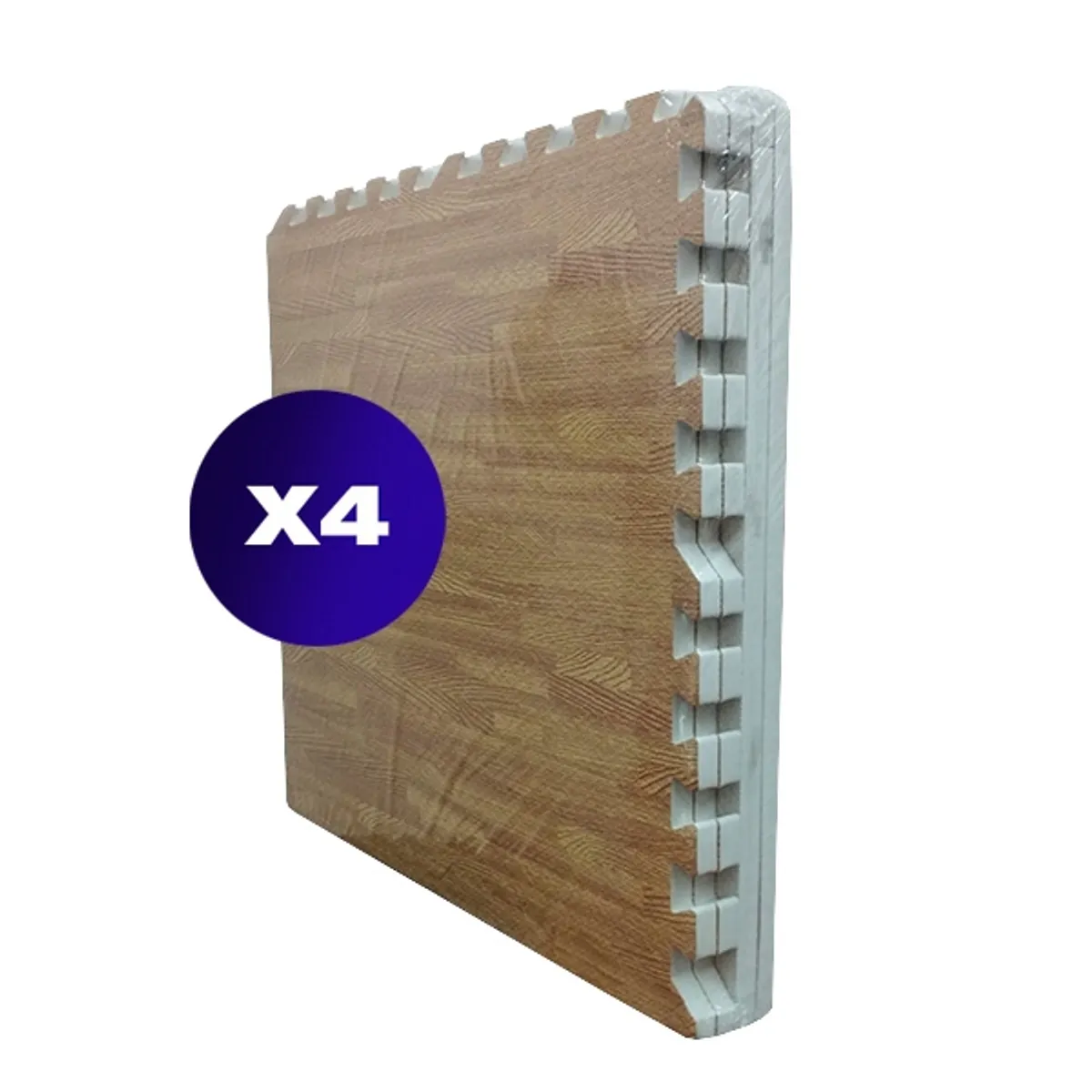 SDFIT - Pack 4x - Tatami Alfombra Goma Eva 60X60X2Cm - Café Arena