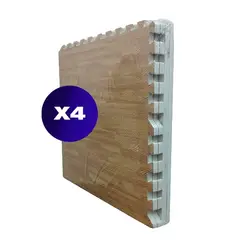 SDFIT - Pack 4x - Tatami Alfombra Goma Eva 60X60X2Cm - Café Arena