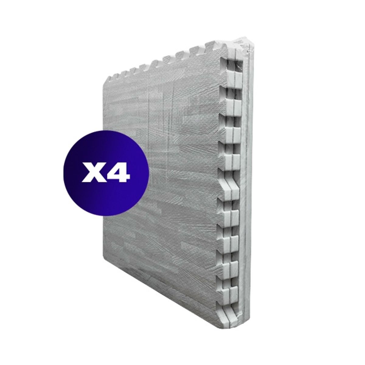 SDFIT - Pack 4x -Tatami Alfombra Goma Eva 60X60X2Cm - Blanco Marfil