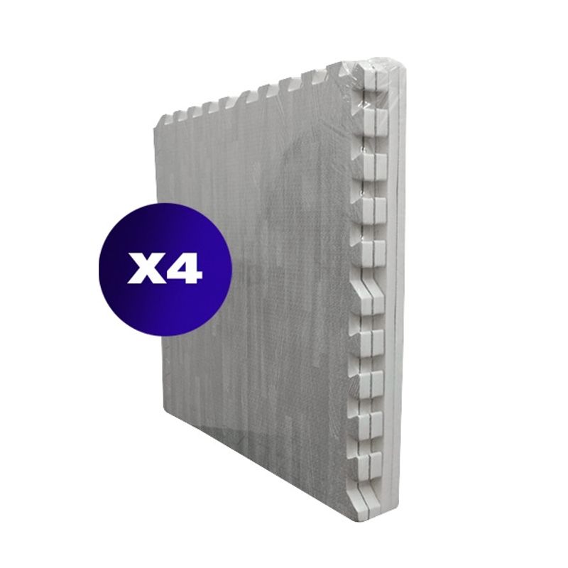 SDFIT - Pack 4x -Tatami Alfombra Goma Eva 60X60X2Cm - Gris