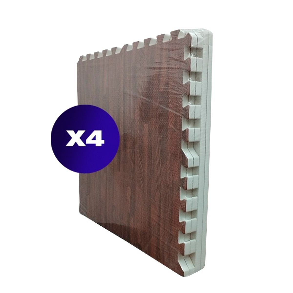 SDFIT - Pack 4x - Tatami Alfombra Goma Eva 60X60X2Cm - Café