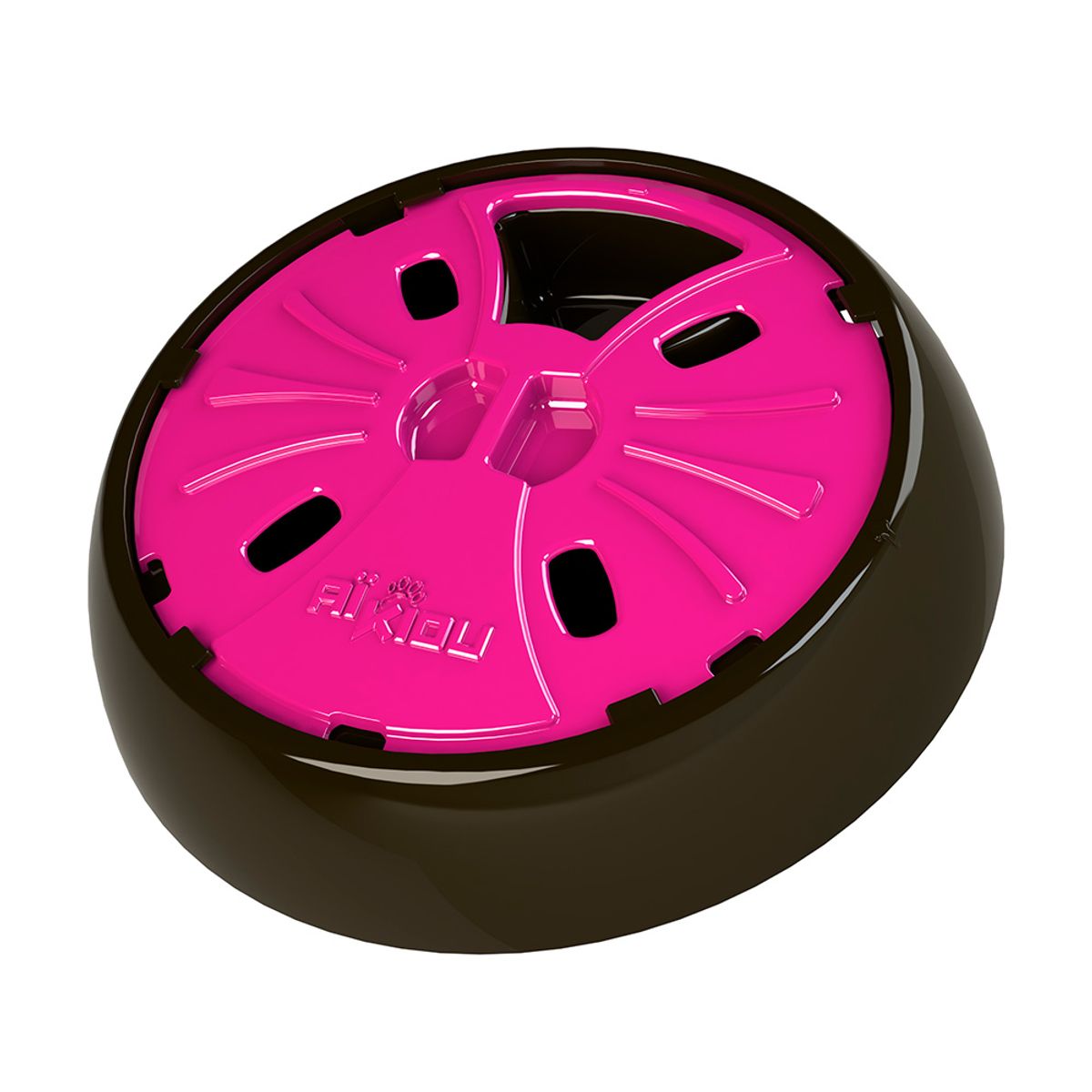 AIKIOU - Comedero Interactivo Redondo Akiou RosadoCafé para Perros