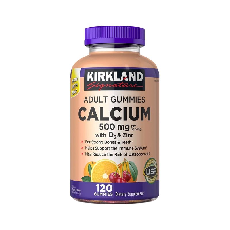 KIRKLAND - Adult Calcium Gummies 120 Unid - Kirkland