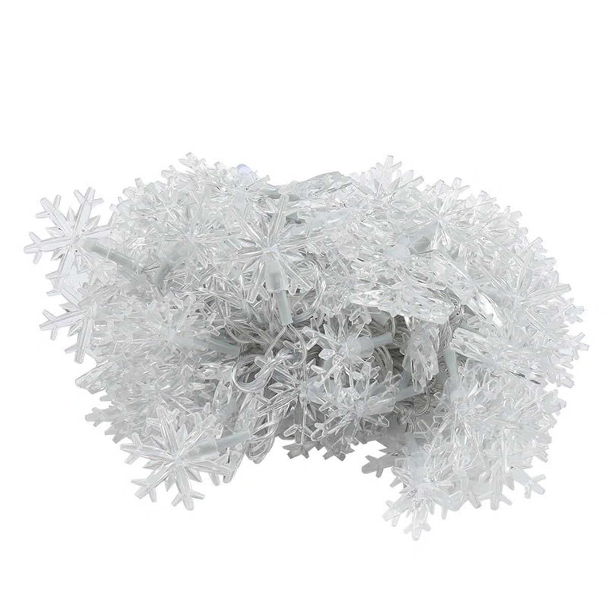 VATYERTY - Led Copo De Nieve Para La Decoración Navideña 15m 10Led Blanco cálido